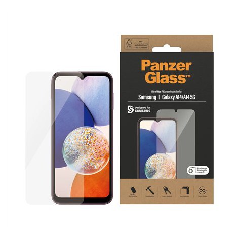 PanzerGlass | Screen protector - glass | Samsung Galaxy A14 5G | Silicone, tempered glass, polyethylene terephthalate (PET) | Tr - 2